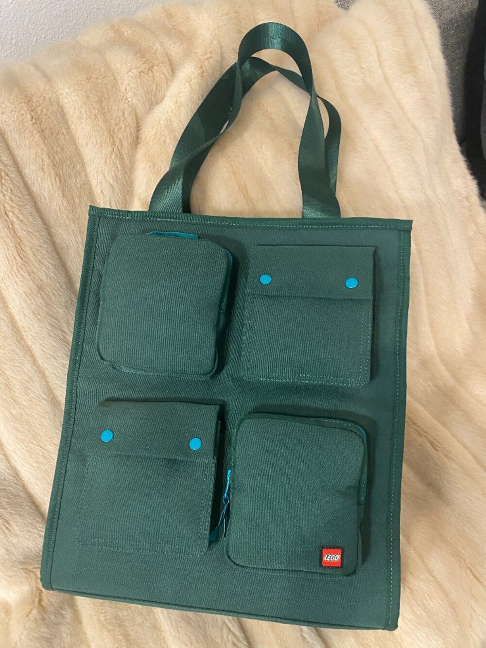 LEGO x Target Green Weekender Tote Bag Rare NWOT